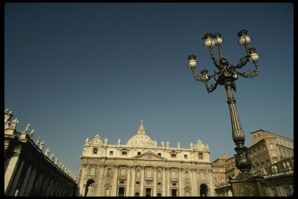 149064 Streetlight And St. Peter's Square A4 Photo Print