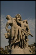 149070 Statue Of Caressing People A4 Photo Print