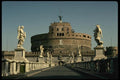 149078 Statues Along Bridge Leading To Castle A4 Photo Print