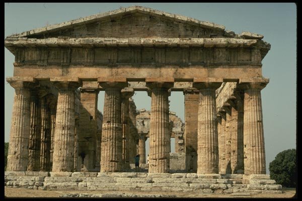 149084 Second Hera Temple, 450 BC In Paestum A4 Photo Print