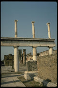 149093 Roman Forum With Basilica In Ruins Of Pompeii A4 Photo Print