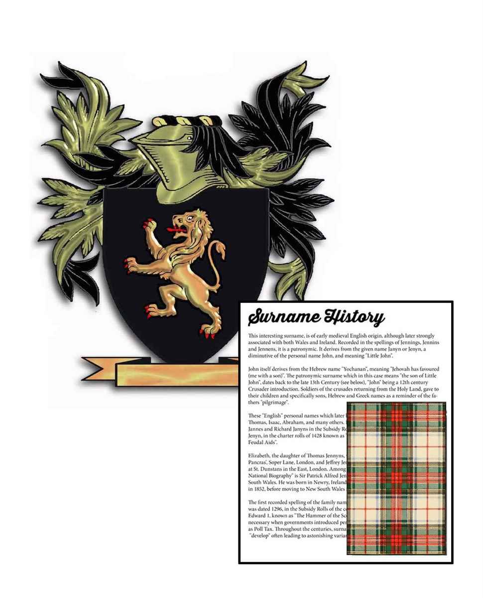 McCleod Surname Coat of Arms A4 Photo Print