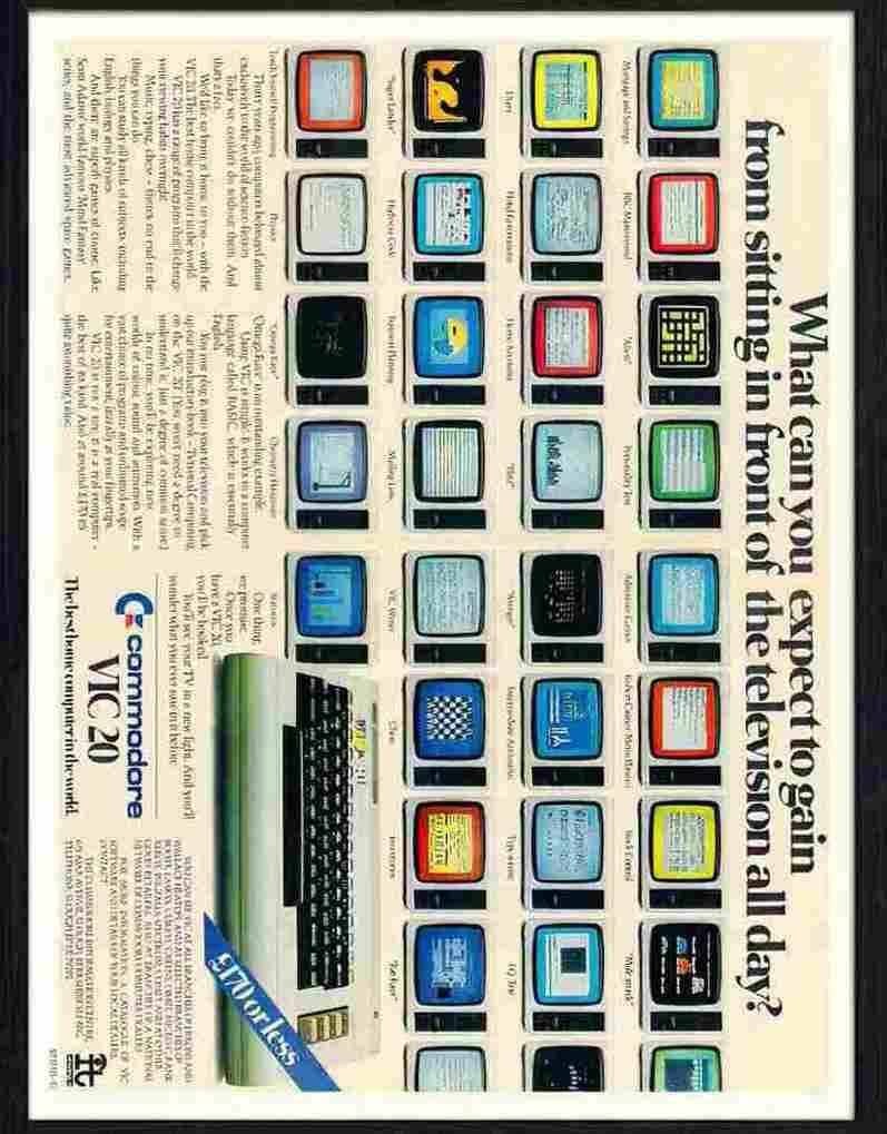 15 01 commodore vic20 personal computer 1982 Advert A4 Photo Print