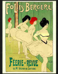 15 07 folies bergere dancers behind the curtain on stage 2 Advert A4 Photo Print