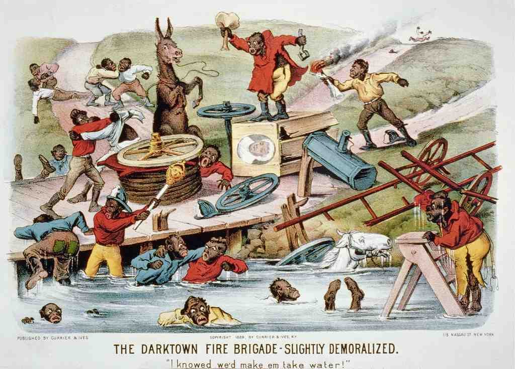 15 Fire Fighting Darktown 1800s No 4 Vintage A4 Photo Print