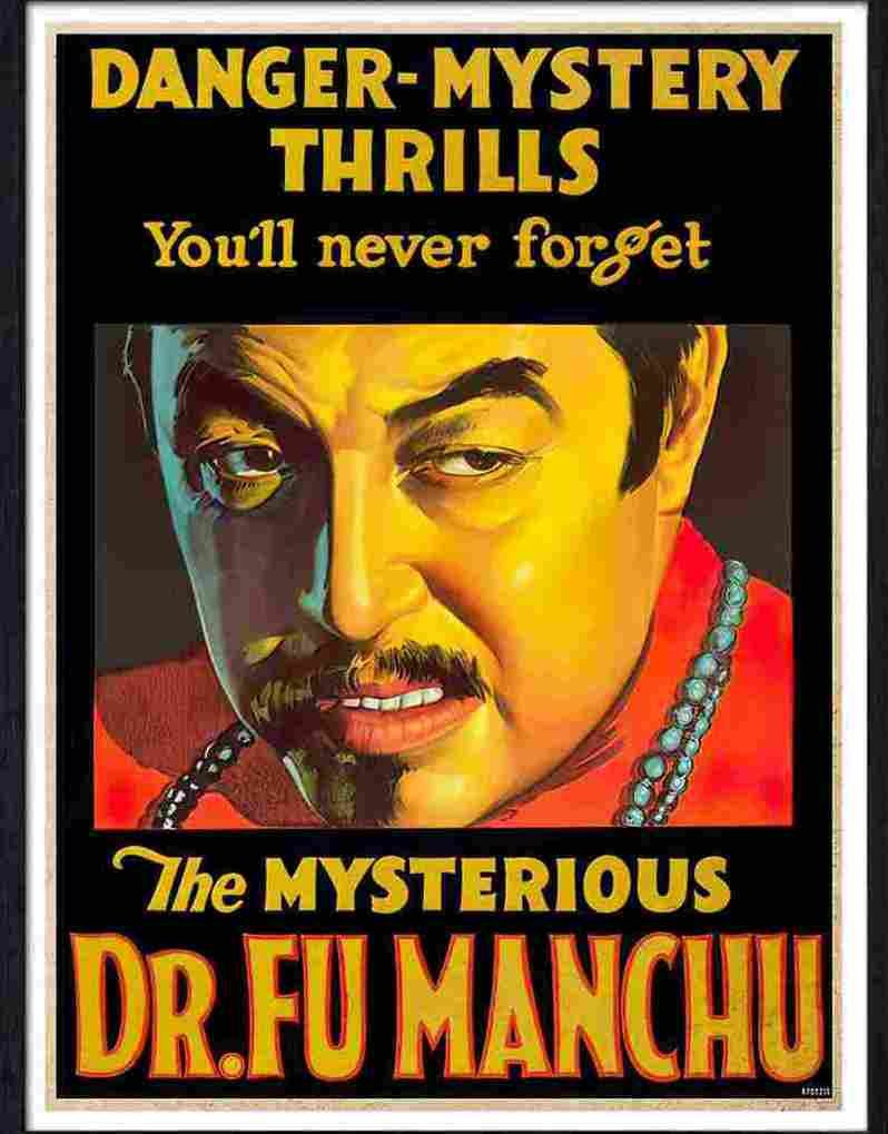 15 the mysterious dr fu manchu Advert A4 Photo Print