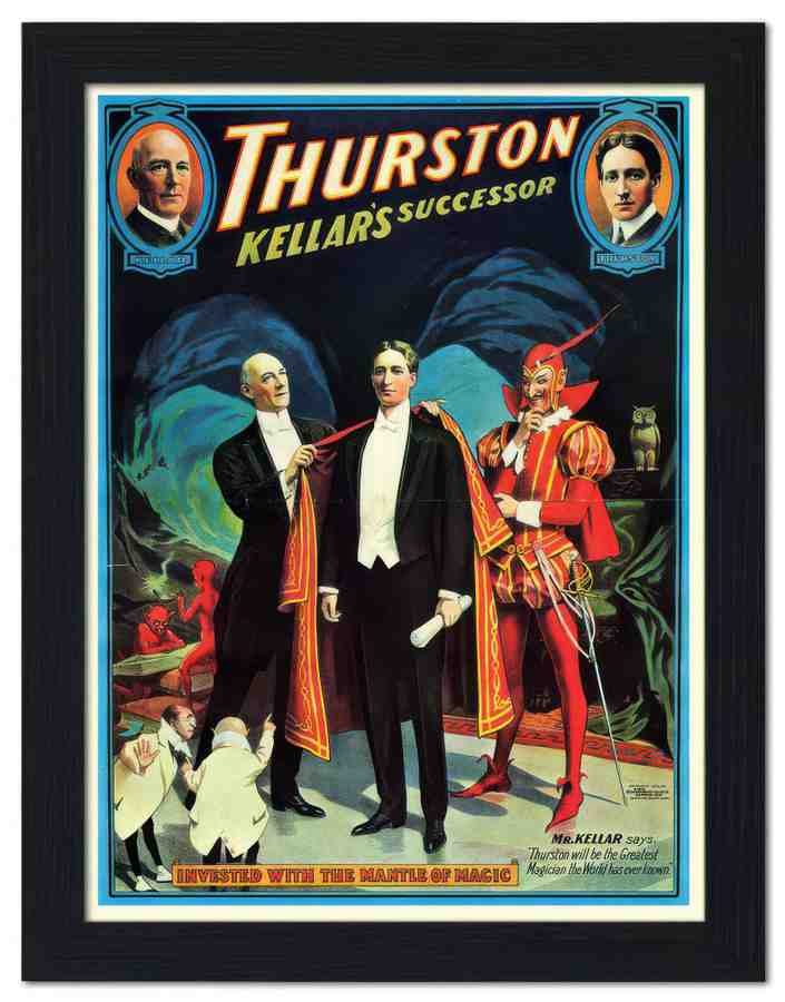 150 howard thurston magic poster 1908 2 Vintage Advert A4 Photo Print
