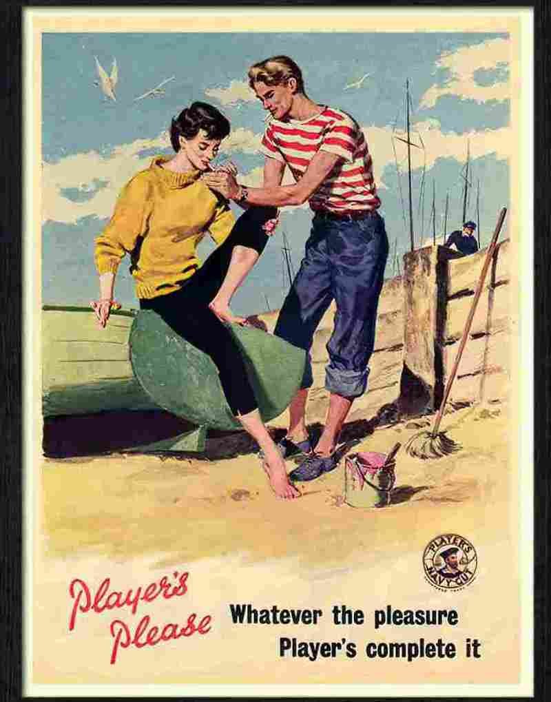 150 players cigarettes 1950s Advert A4 Photo Print