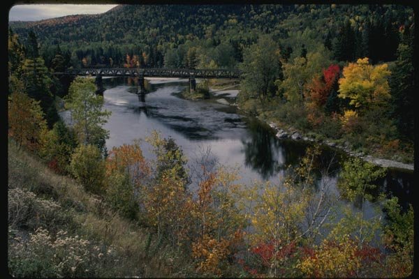 150069 Bridge Across The River A4 Photo Print