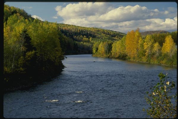 150075 Clouds Over River A4 Photo Print