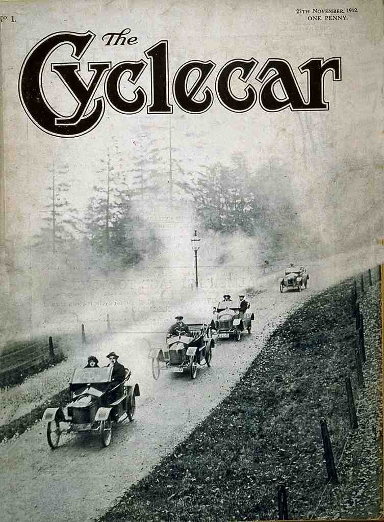 151 The Cyclecar 1912 Vintage A4 Photo Print