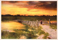 151 The Golden Hour Thomas Moran 1910 Vintage A4 Photo Print