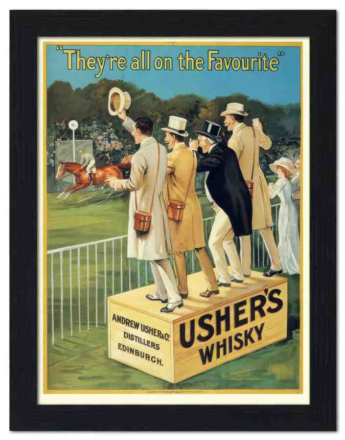 1510 ushers whisky robert hepple 1911 2 Vintage Advert A4 Photo Print