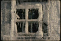 151039 Winter Window After The Fire A4 Photo Print