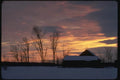 151066 Winter Sunset A4 Photo Print