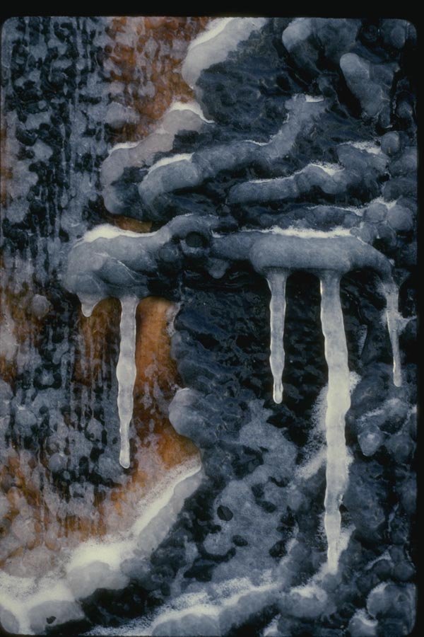 151067 Icicles And Charred Wood A4 Photo Print