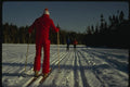 151075 Cross country Skiing A4 Photo Print