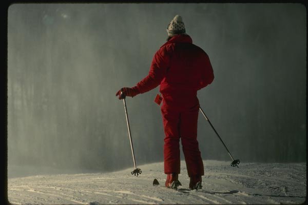 151093 Cross country Skier A4 Photo Print