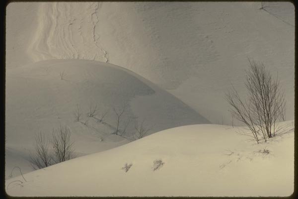 151096 Snowbanks A4 Photo Print