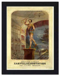 151E william hanlon zampillaerostation flying trapeze 2 Vintage Advert A4 Photo Print