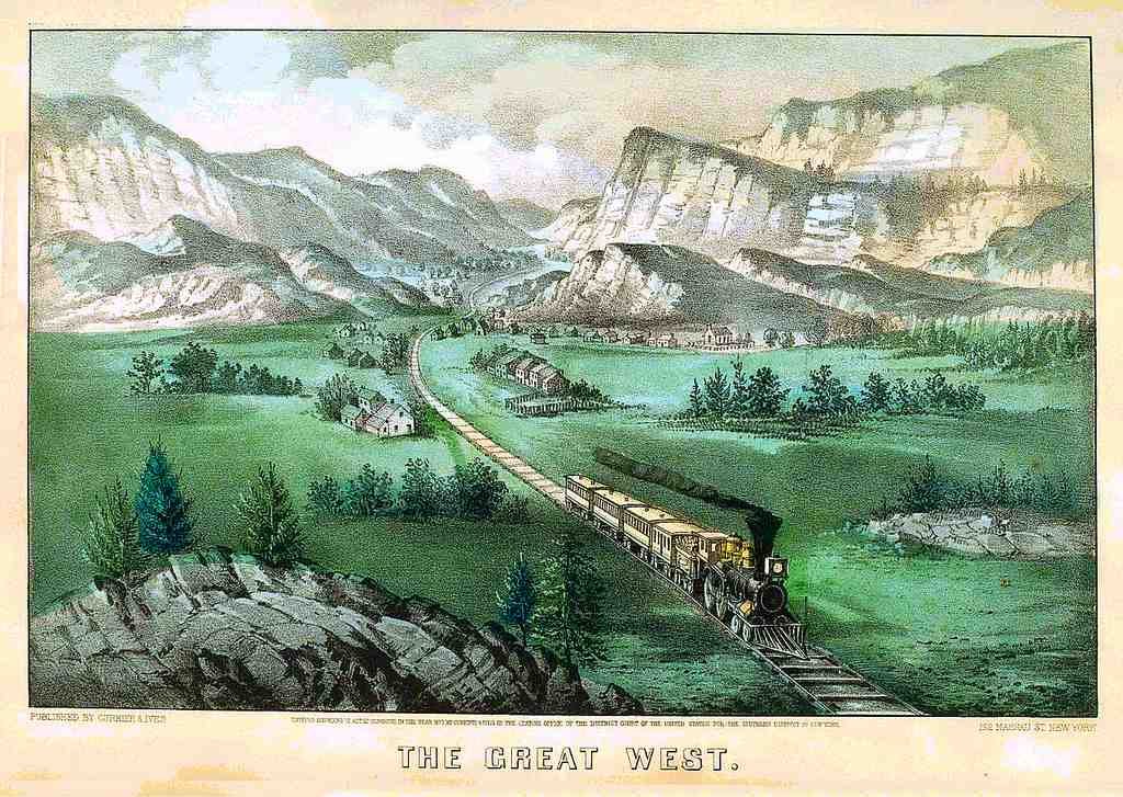 152 The Great West Vintage A4 Photo Print