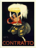 152 contratto champagne leonetto cappiello 1922 2 Vintage Advert A4 Photo Print
