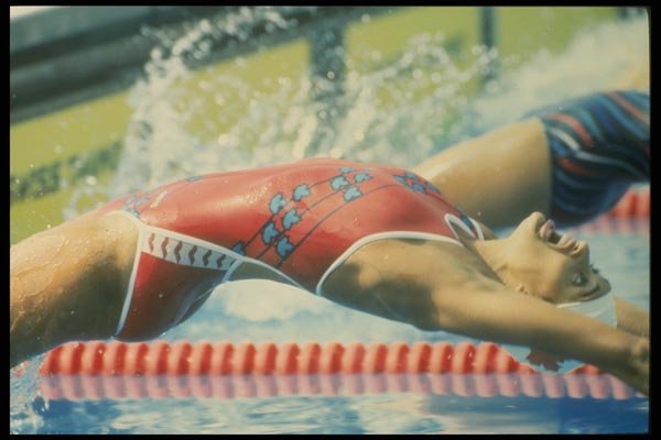 153006 Backstroke Start A4 Photo Print