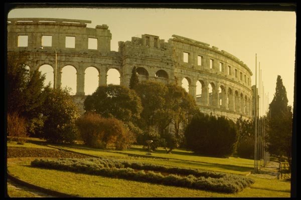 154053 Pula Istria, Roman Amphitheatre A4 Photo Print