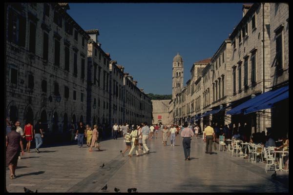 154063 Dubrovnik Stradun Street A4 Photo Print