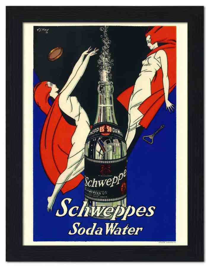 1545K schweppes soda water 1920s 2 Vintage Advert A4 Photo Print