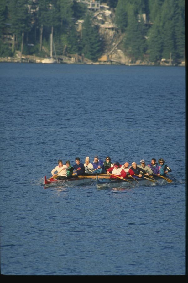 155004 Outrigger Canoes Vancouver, B.C. A4 Photo Print