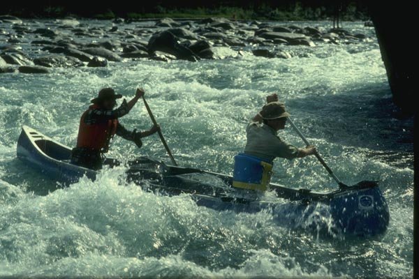 155007 Open White Water Canoe Little Nahanni River, N.W.T. A4 Photo Print