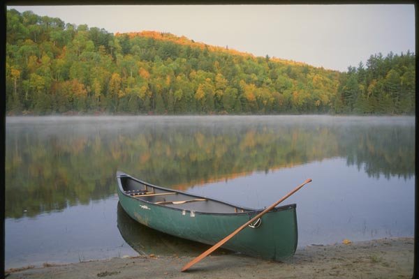 155015 Canoe Dumoine River, Quebec A4 Photo Print