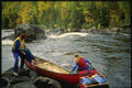 155025 Fall Canoeing Quebec A4 Photo Print