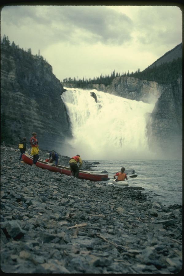 155030 Canoeists Virginia Falls, N.W.T. A4 Photo Print