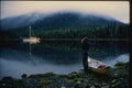 155032 Canoe And Yacht Queen Charlotte Island, B.C. A4 Photo Print