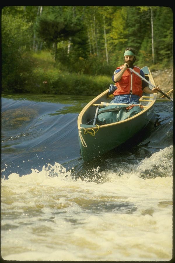 155034 Solo Canoeist Chicoutimi, Quebec A4 Photo Print