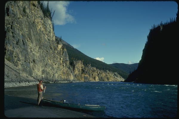 155038 Solo Canoeist N.W.T. A4 Photo Print