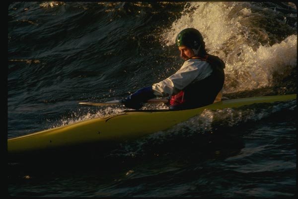 155040 Surfer In Kayak A4 Photo Print