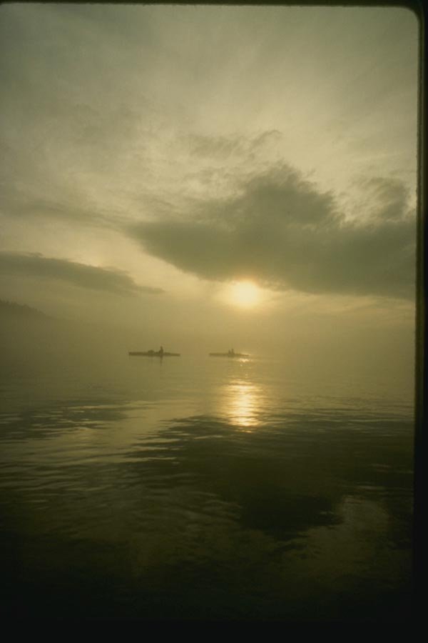 155041 Kayak Touring Atlantic Ocean A4 Photo Print