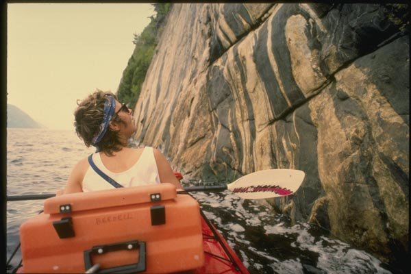 155042 Kayak Saguenay River, Quebec A4 Photo Print