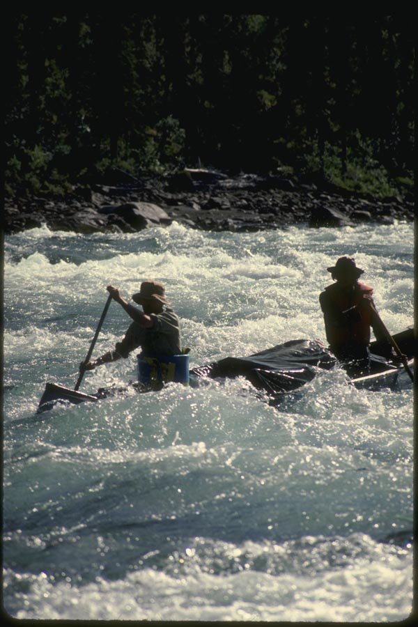 155048 Open White Water Canoe Little Nahanni River, N.W.T. A4 Photo Print