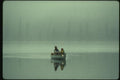 155054 Father And Child On Arctic Lake A4 Photo Print