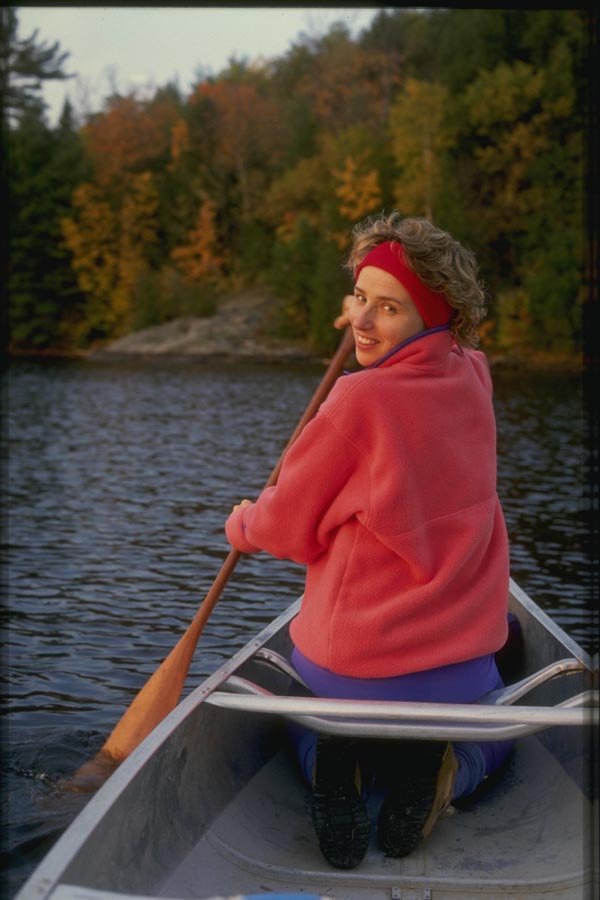 155056 Female Canoeist Canada A4 Photo Print