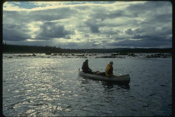 155075 Arctic Canoeists N.W.T. A4 Photo Print