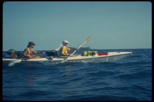 155081 Ocean Kayaking doubles A4 Photo Print