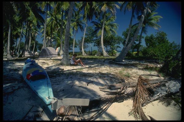 155085 Ocean Kayaking Belize A4 Photo Print