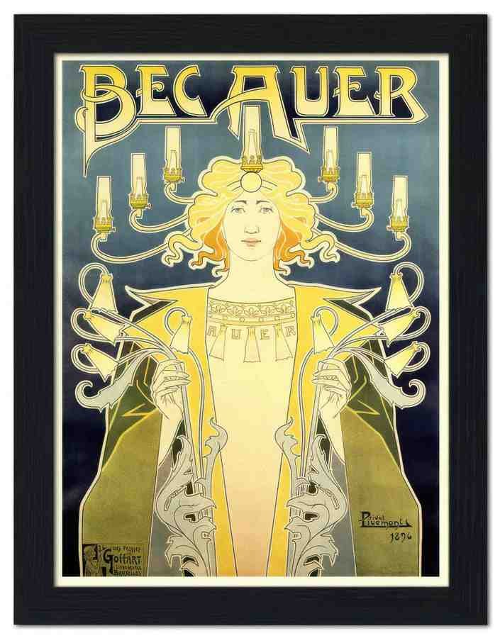 1555 bec auer privat livemont vintage poster 1890s 2 Vintage Advert A4 Photo Print