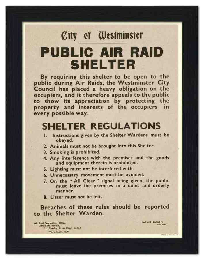 1560K air raid shelter instructions 2 Vintage Advert A4 Photo Print