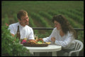 157049 Couple Enjoying Wine And Cheese Platter A4 Photo Print
